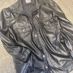 Joe's Jeans Black Shirt Jacket